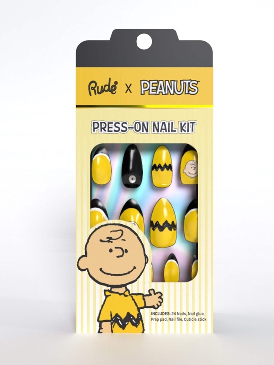 RUDE Other - Peanuts Charlie Brown Press-On Nail Set